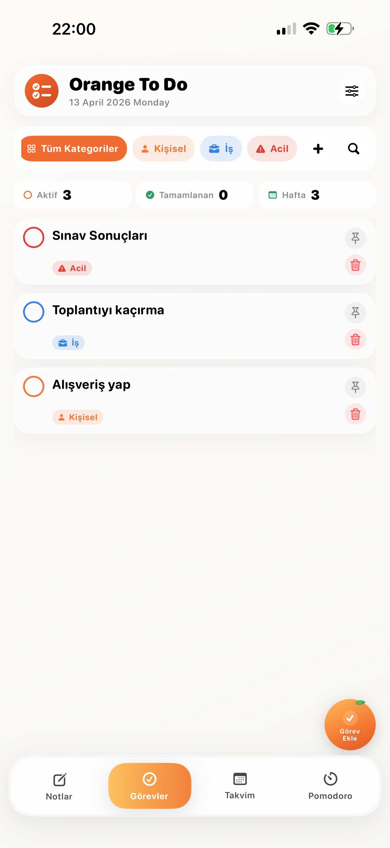 To-Do Yapılacaklar Listesi